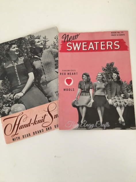 1940s, knitting, knitting patterns